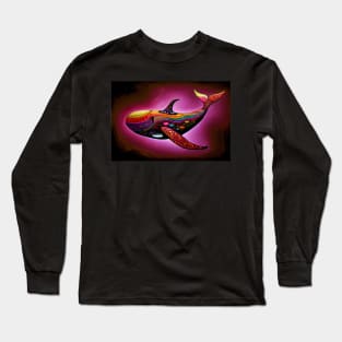 Surreal Whale Long Sleeve T-Shirt